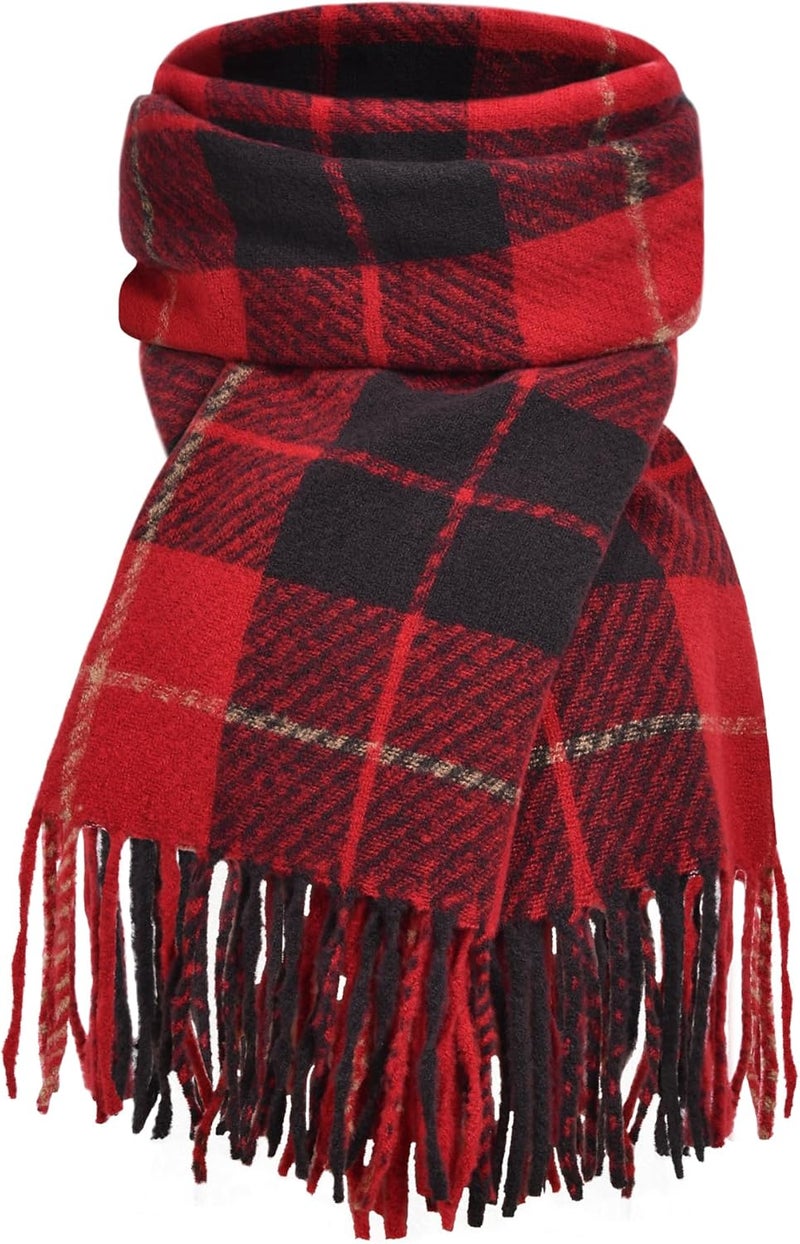 Pleneal Scarf for Women, Womens Winter/Fall Scarf,Long Plaid Shawls and Wraps, Cashmere Feel Blanket Pashmina Scarves - Image 1